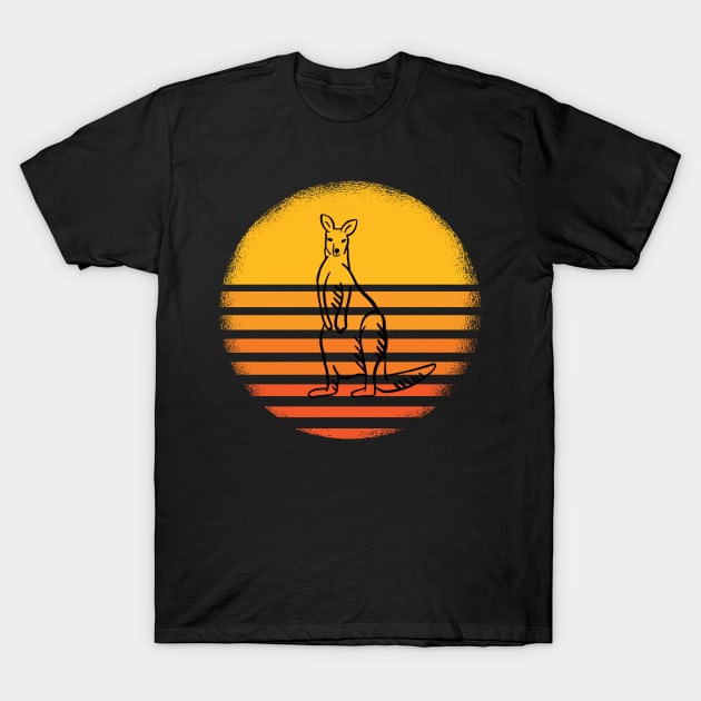 Vintage Kangaroo T-Shirt by Imutobi